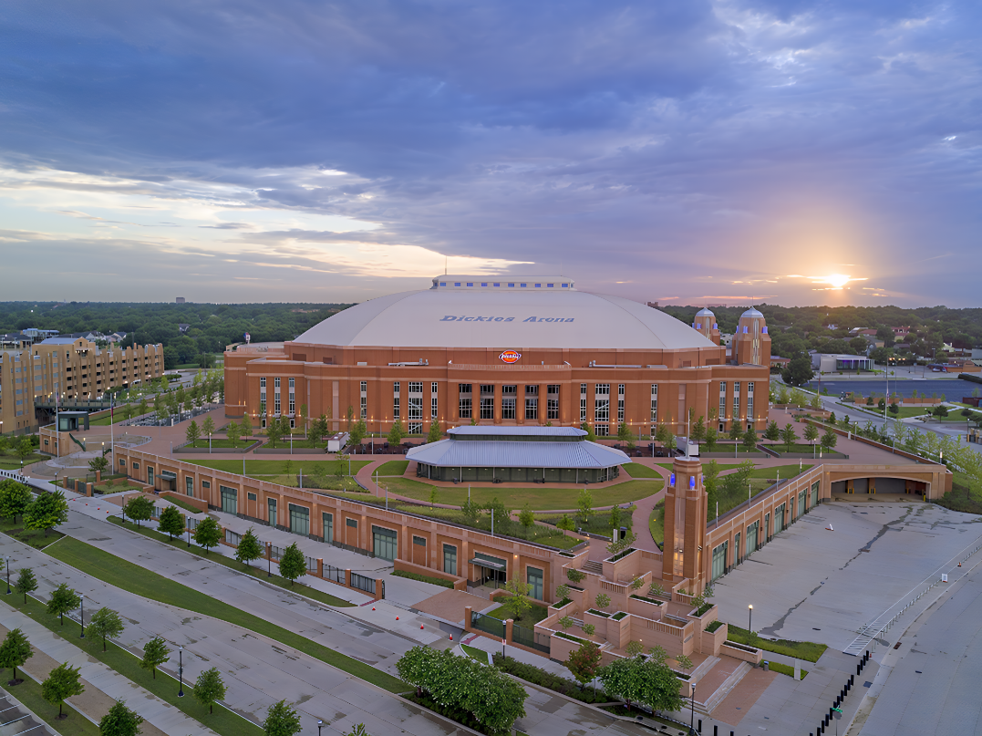 Dickies Arena aerial view